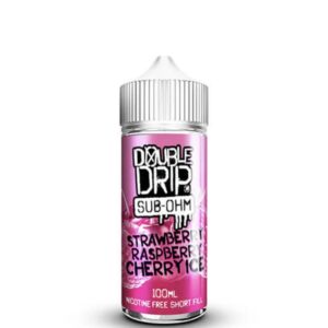 Double Drip Strawberry Raspberry Cherry Ice 100ml Shortfill