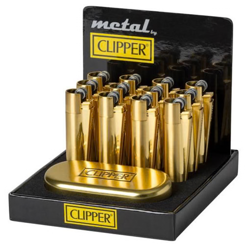 Clipper Metal Flint Lighter - Gold - Image 2