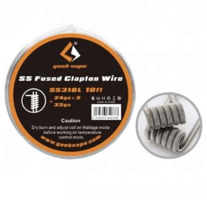 Geek Vape SS316 Fused Clapton 24AWG*2 (twisted) + 32AWG 3m