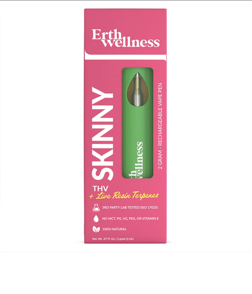 LIVE RESIN THCV VAPE PEN – SKINNY BLEND – 2G – ERTH WELLNESS