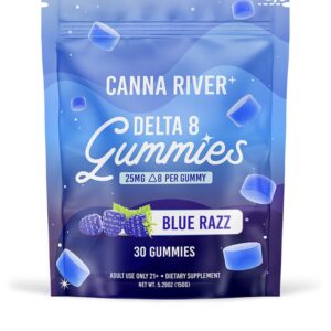 DELTA 8 THC GUMMIES – BLUE RAZZ – CANNA RIVER