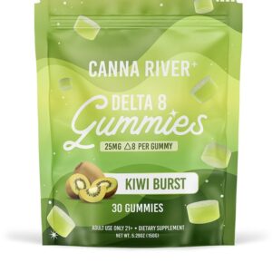 DELTA 8 THC GUMMIES – KIWI BURST – CANNA RIVER