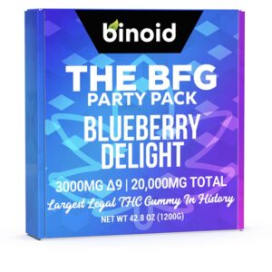 THE BFG PARTY PACK THC GUMMY – BLUEBERRY DELIGHT – 20,000MG – BINOID