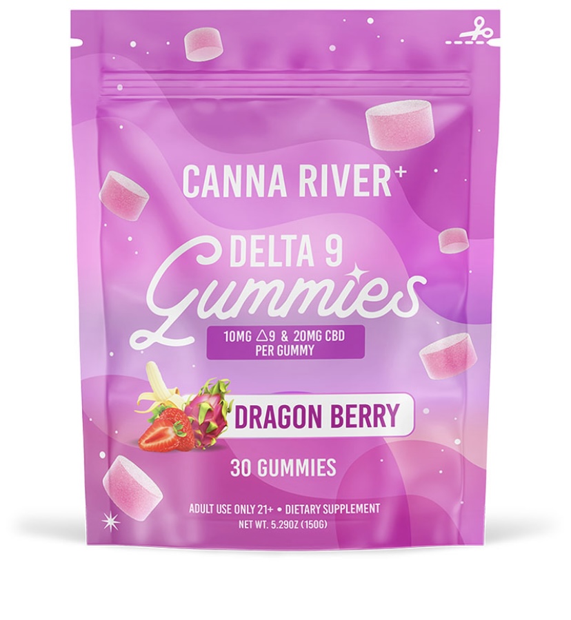 DELTA 9 THC GUMMIES WITH CBD – DRAGON BERRY – CANNA RIVER