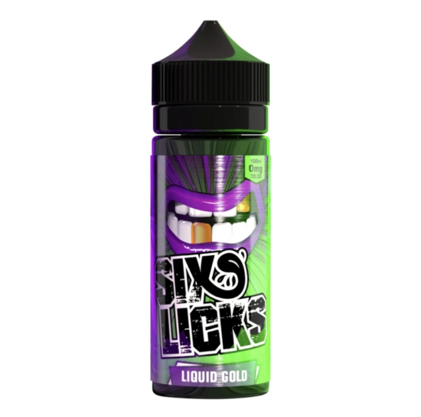 Six Licks Liquid Gold 100ml