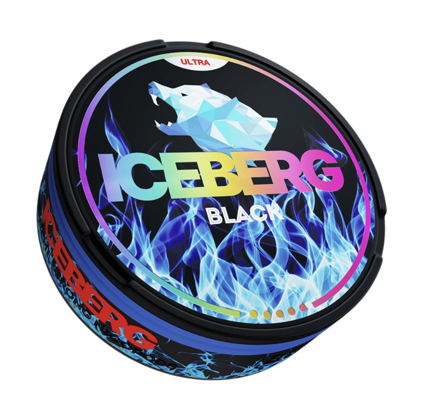 Black Nicotine Pouches by Iceberg