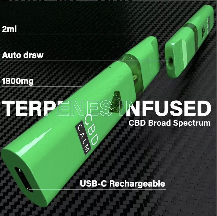 Amnesia – CBD Terpenes 1800mg Disposable Vape | CBD Calm - Image 3