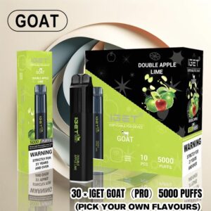 30 × IGET GOAT（PRO）5000 PUFFS ( PICK YOUR OWN FLAVORS )