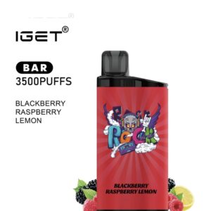 IGET BAR BLACKBERRY RASPBERRY LEMON 3500 PUFFS