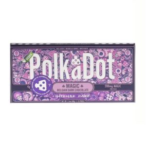 Intense Dark PolkaDot Magic Mushroom Belgian White Chocolate 200mg Magic Per Piece