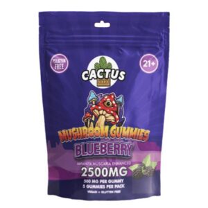 Blueberry Cactus Labs Amanita Muscara Mushroom Gummies 2500mg
