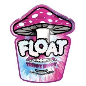 Trippy Hippy Pink Pineapple Float Mushroom Gummies + Delta 9 THC 100mg