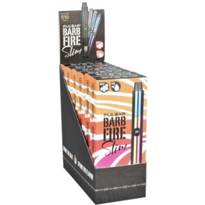PULSAR 6PC DISPLAY – BARB FIRE SLIM VARIABLE VOLTAGE 2-IN-1 VAPE – 800MAH