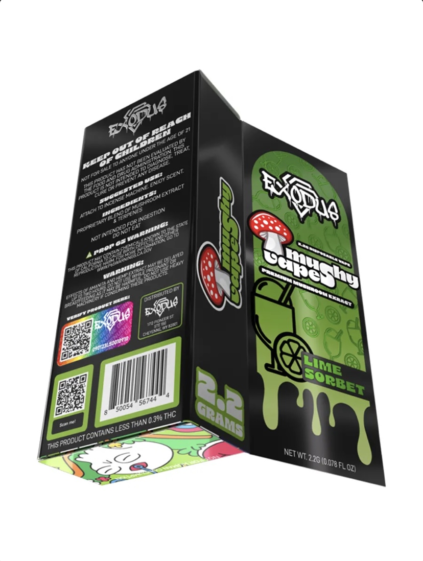 Lime Sorbet Exodus Mushy Disposable Vape 2.2G - Image 3