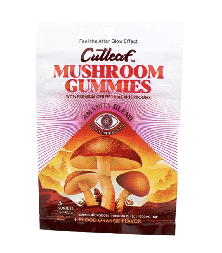 Blood Orange Cutleaf Mushroom Gummies Amanita Blend 500mg