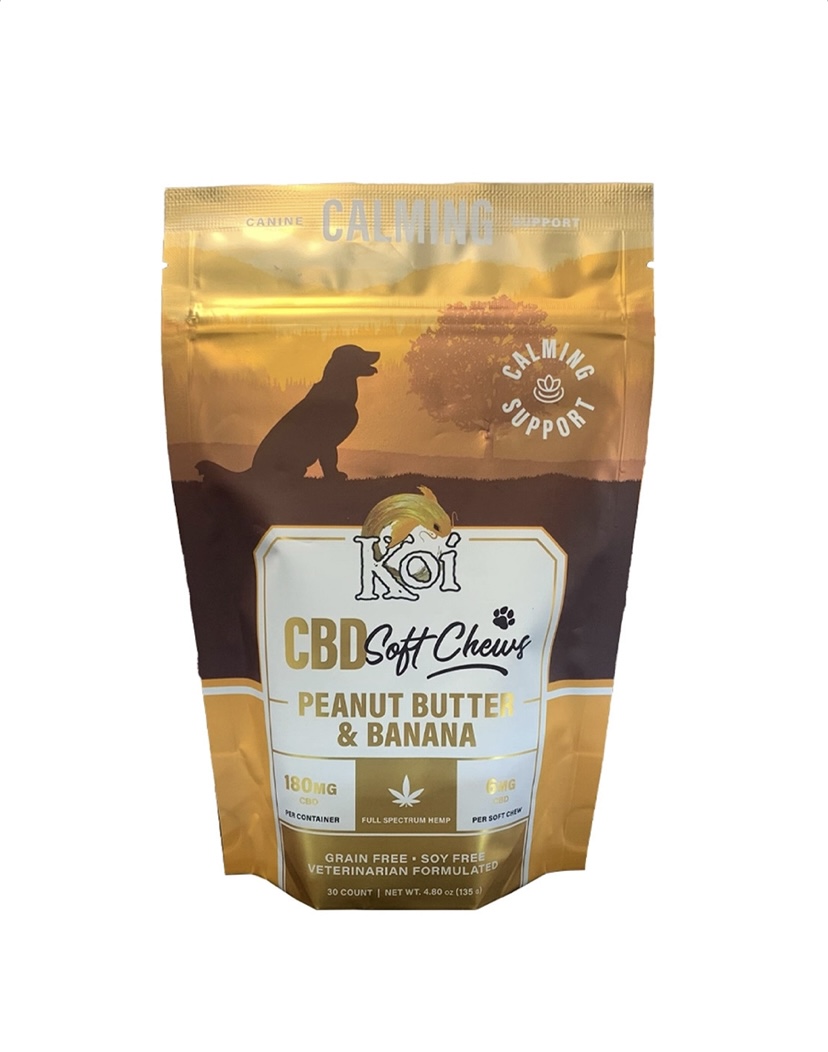 Koi CBD Soft Chews For Dogs 180 mg (Peanut Butter & Banana)