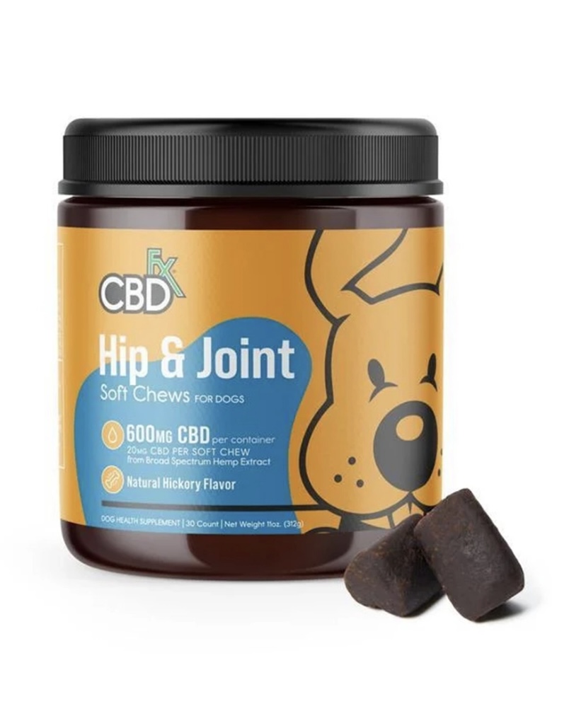 CBDfx Hip & Joint Soft Chews For Dogs 600mg CBD