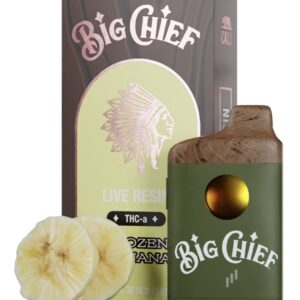 Frozen Banana Big Chief Live Resin THC-a Disposable Vape 3G