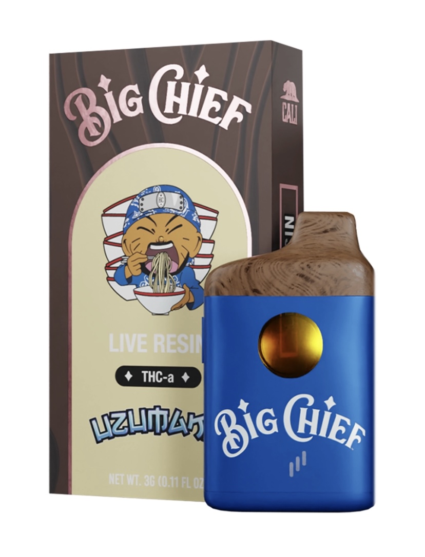 Uzumaki Big Chief Live Resin THC-a Disposable Vape 3G