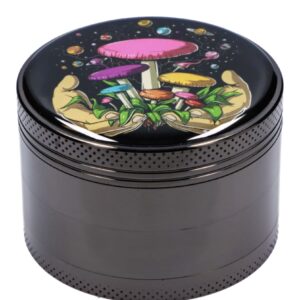 63mm Chrome w/ Space Hands Mushroom Grinder