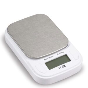 ON BALANCE FLEX 200G X 0.01G MINI DIGITAL SCALE WHITE
