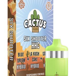Blue Dream | LA Kush Cake | Gorilla Glue Cactus Labs Six Shooter HHC Disposable
