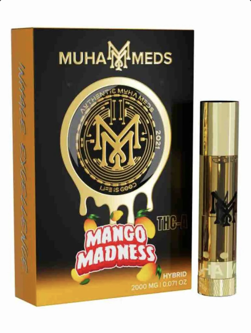 Mango Madness Muha Meds THC-A Cartridge 2G