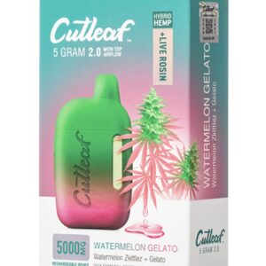 Watermelon Gelato Hybrid Cutleaf Live Rosin Disposable Vape 5g