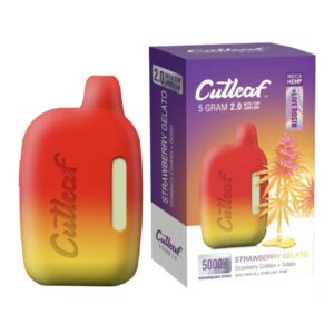 Strawberry Gelato Indica Cutleaf Live Rosin Disposable Vape 5G