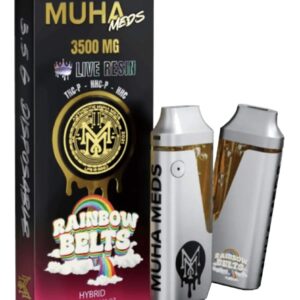 Rainbow Belts Muha Meds Live Resin THCP+HHCP+HHC Vape 3500MG