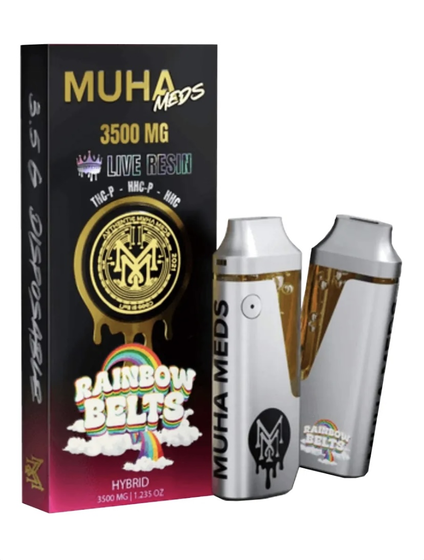 Rainbow Belts Muha Meds Live Resin THCP+HHCP+HHC Vape 3500MG