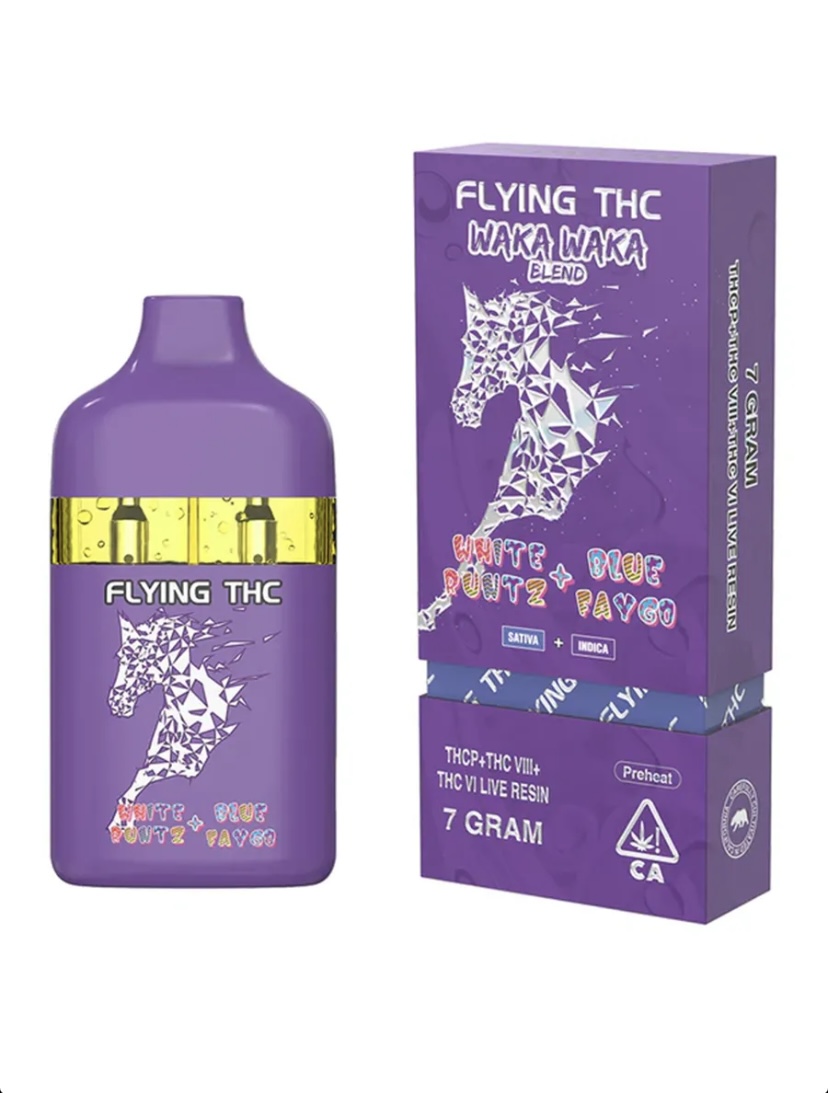 White Runtz + Blue Faygo Flying Horse THC Waka Waka Blend Disposable 7G