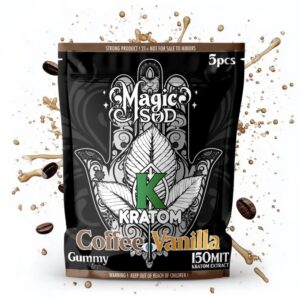 Kratom Coffee Vanilla Gummies 150 MIT Kratom Extract