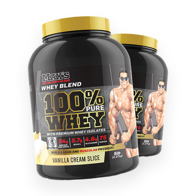 100% Whey Protein by Max’s Protein 2.27kg
