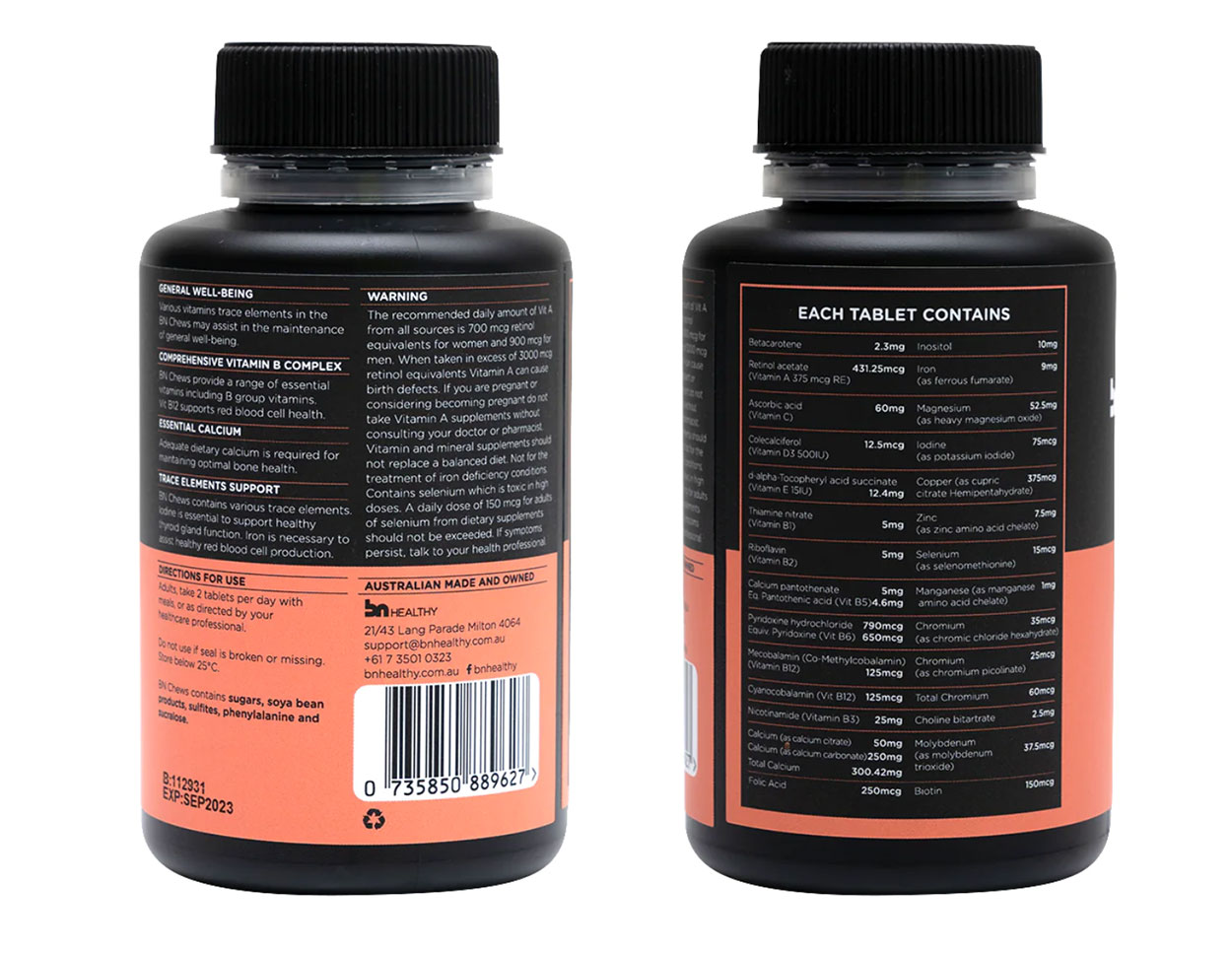 BN Chews by BN Healthy – 60 Chewable Multivitamin Tablets - Image 2