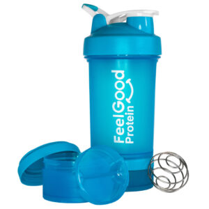 Feel Good Shaker Bottle 650ml + 2 Containers