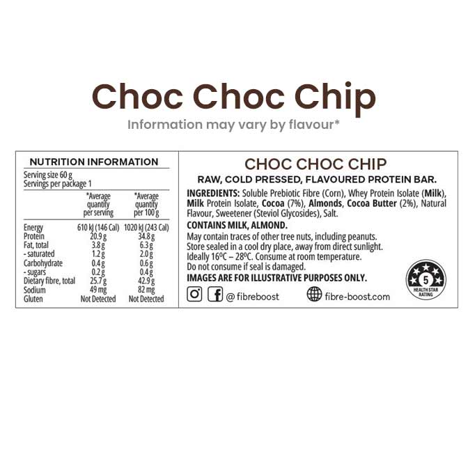 Cold Pressed Protein Bar by Fibre Boost Trial Pack (Box of 6) - Image 2