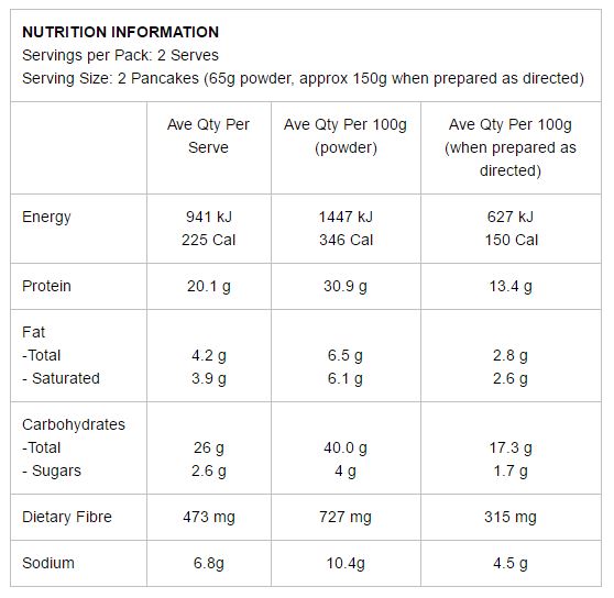 Maple Protein Pancake Mix 130g by International Protein - Image 2