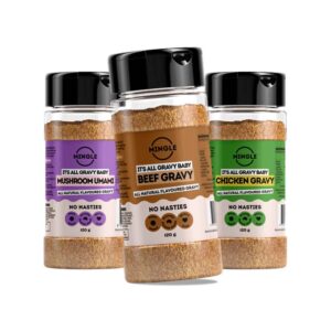 All Natural Flavoured Gravy 120g – Single Bottle by Mingle