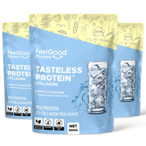 Bundle Pack – Tasteless Protein 500g x 3 by Feel Good Protein (Save 15%)