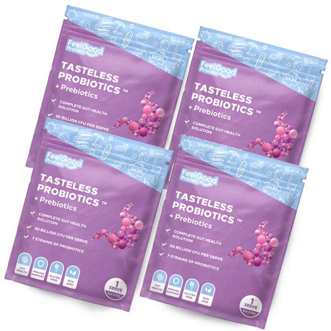 Tasteless Probiotics + Prebiotics by Feel Good Protein – Sample Pack