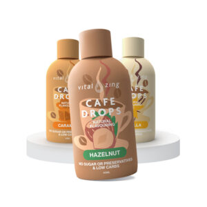 Cafe Drops Natural Flavouring 40ml by Vital Zing – Assorted Bundle