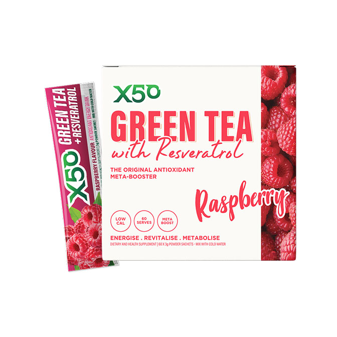X50 Green Tea + Resveratrol 60 Sachets - Image 9