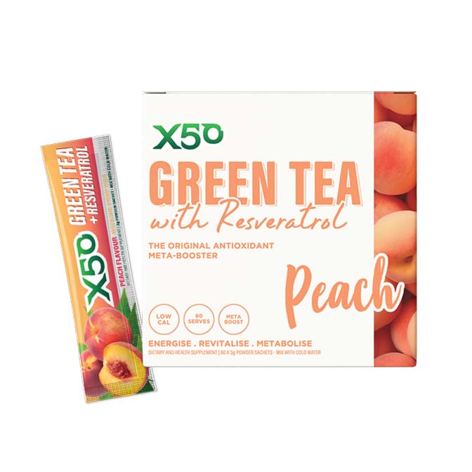 X50 Green Tea + Resveratrol 60 Sachets - Image 11