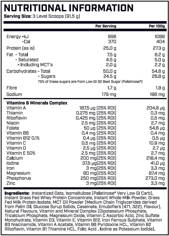 MRP Meal Replacement by Cyborg Sport 3kg - Image 2